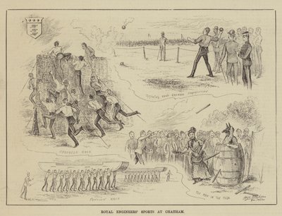 Sporten van de Koninklijke Ingenieurs in Chatham door Horace Morehen